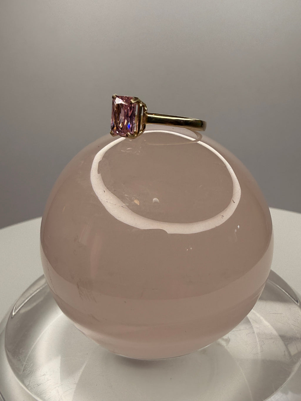 14k Yellow Gold Natural Pink Sapphire