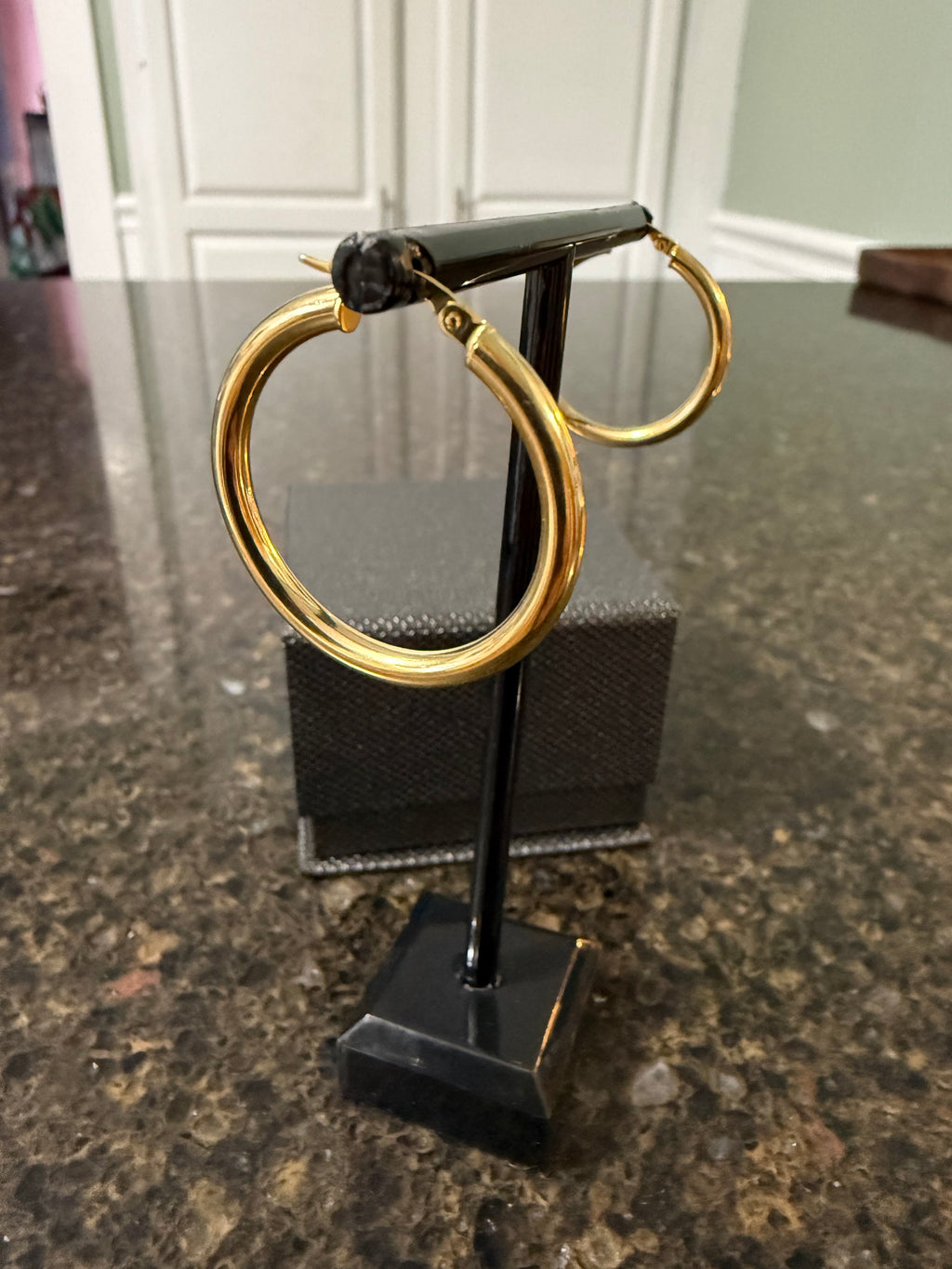 14k Yellow Gold  Hoop Earrings