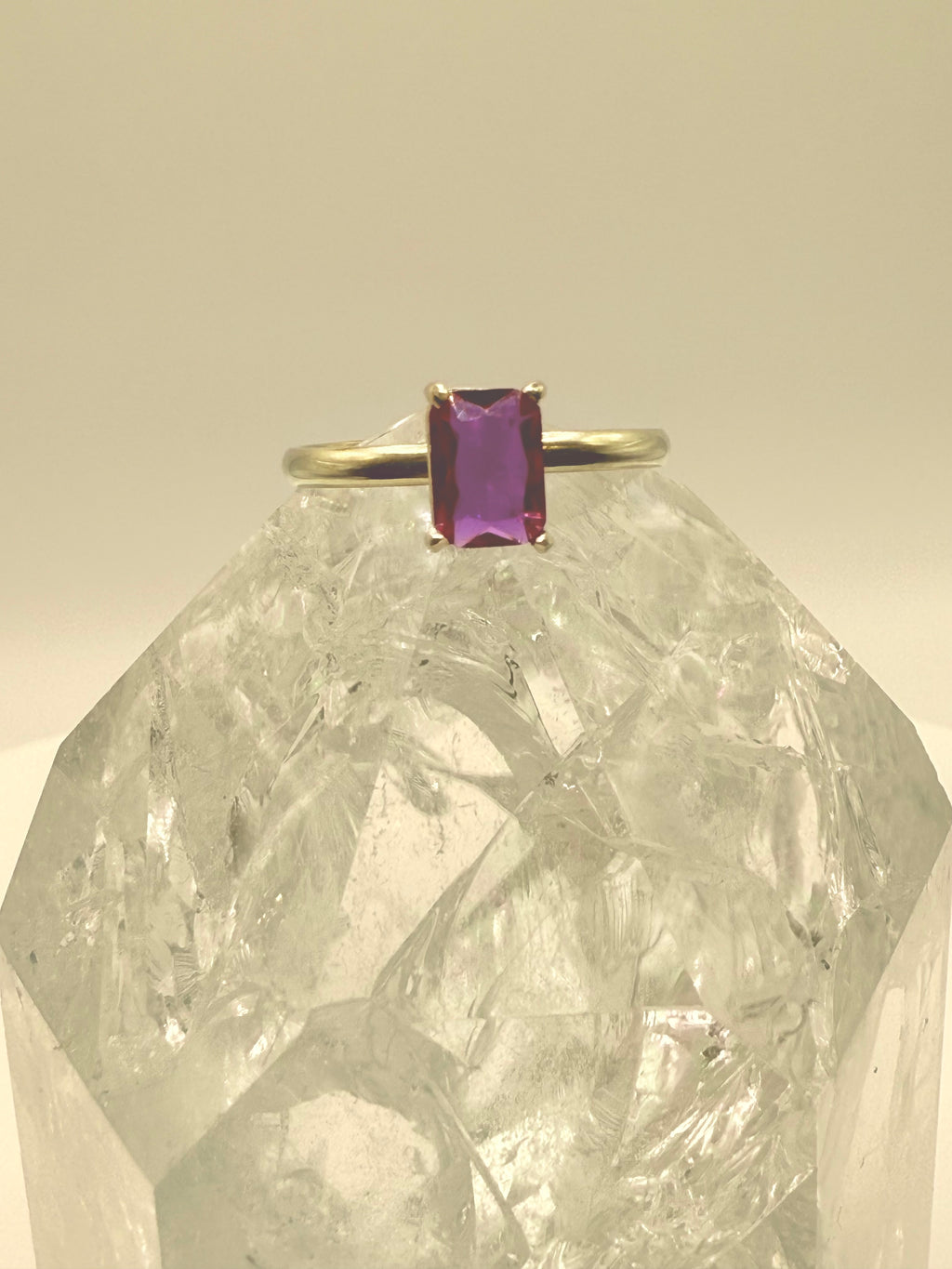 14k Yellow Gold Natural Ruby Ring