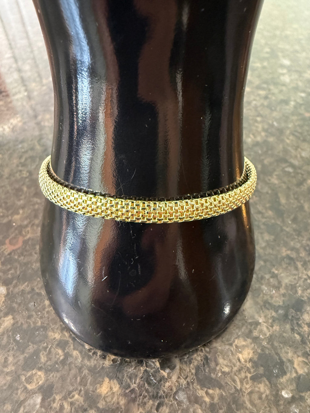 14k Yellow Gold Mesh Bracelet
