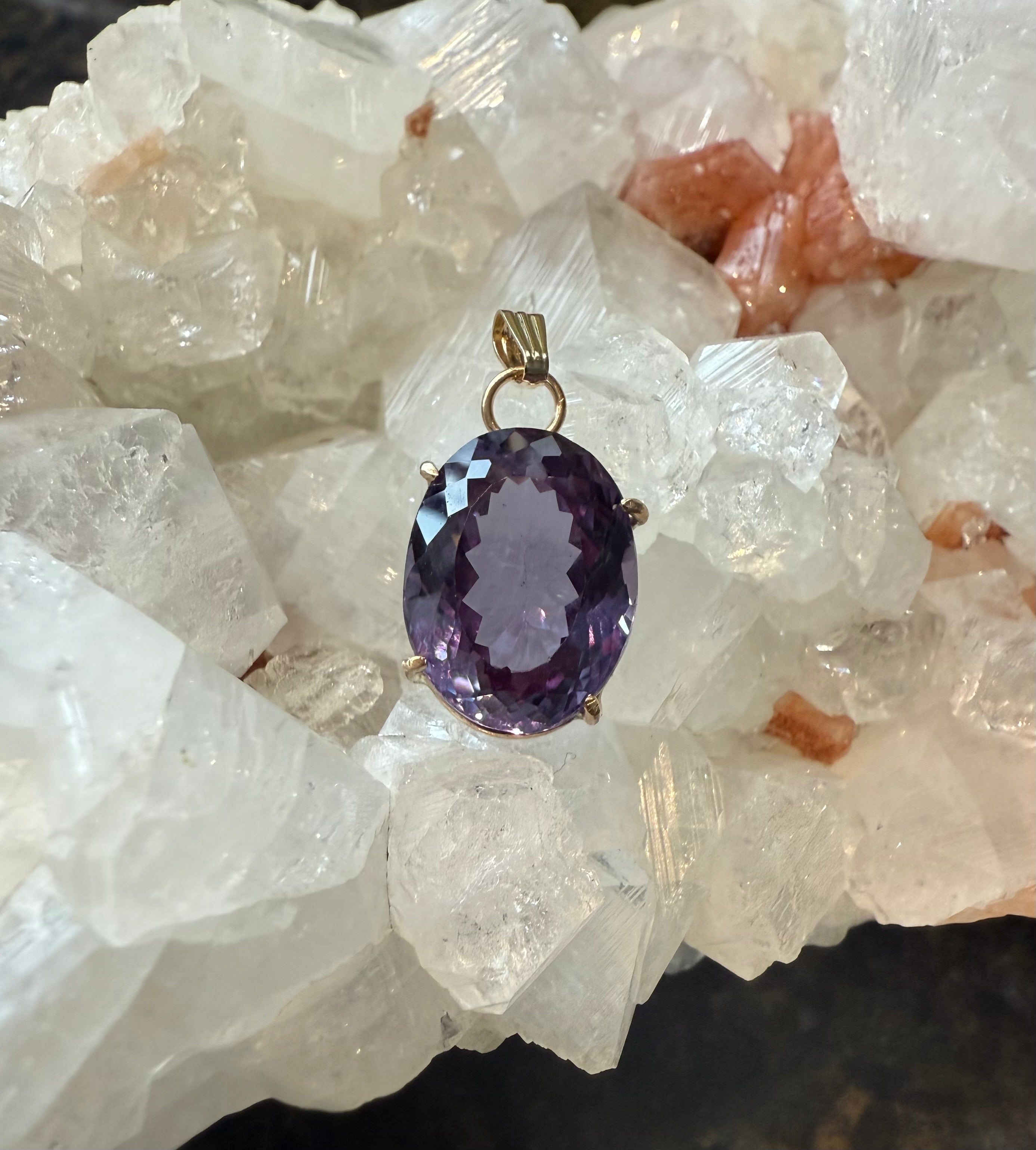 Alexandrite Pendant 14k Yellow Gold