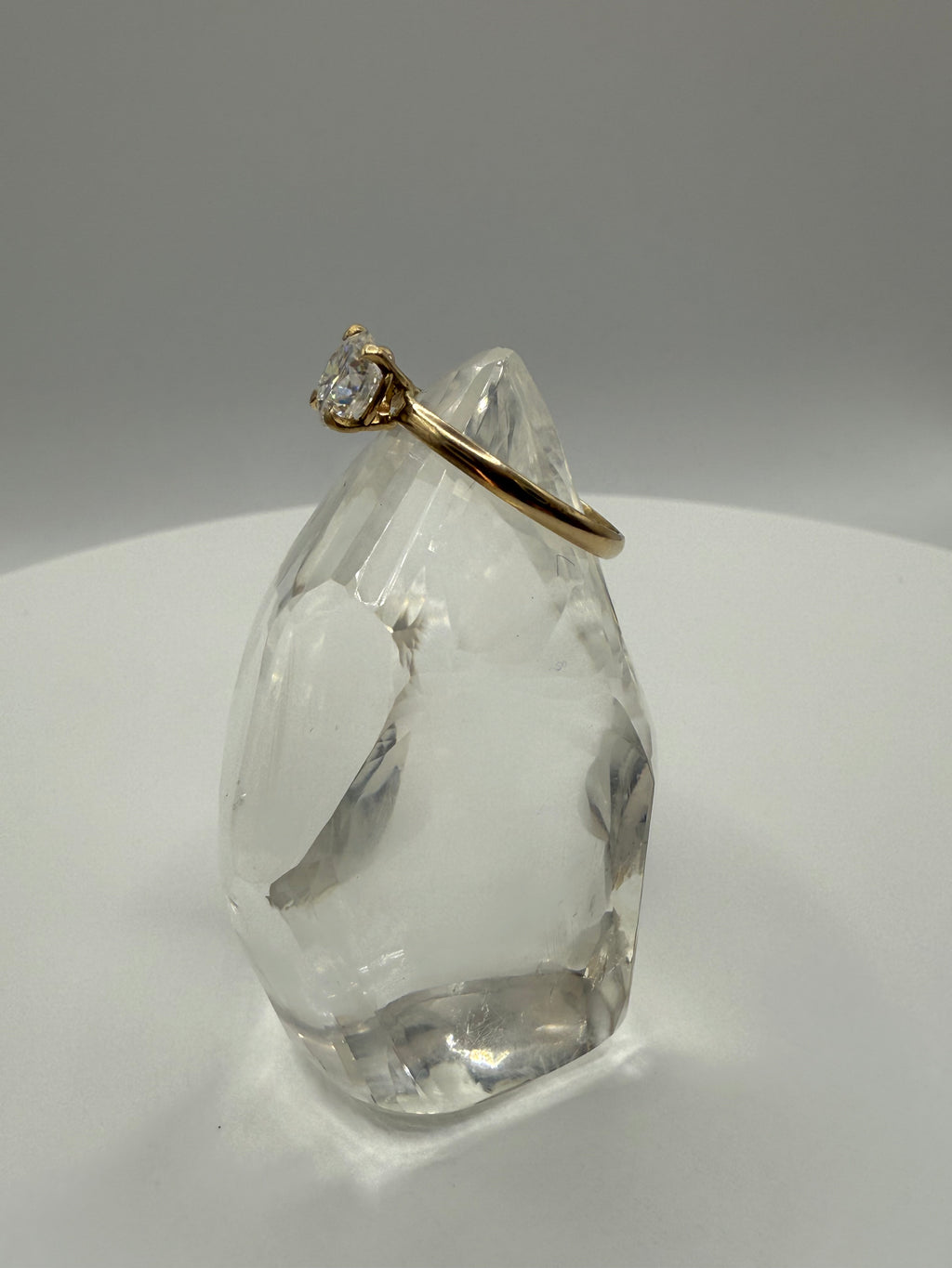 14k Yellow Gold 1 ct Moissanite Engagement Ring