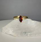 14k Yellow Gold Marquise Cut Natural Madeira Citrine Ring