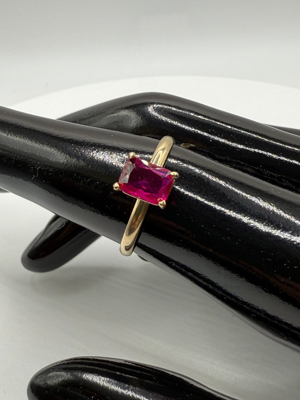 14k Yellow Gold Natural Ruby Ring