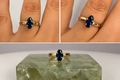 14k Yellow Gold Marquise Cut Sapphire (Size 6)