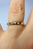14k Yellow Gold 1/8 CTW Natural Diamond Matching Band