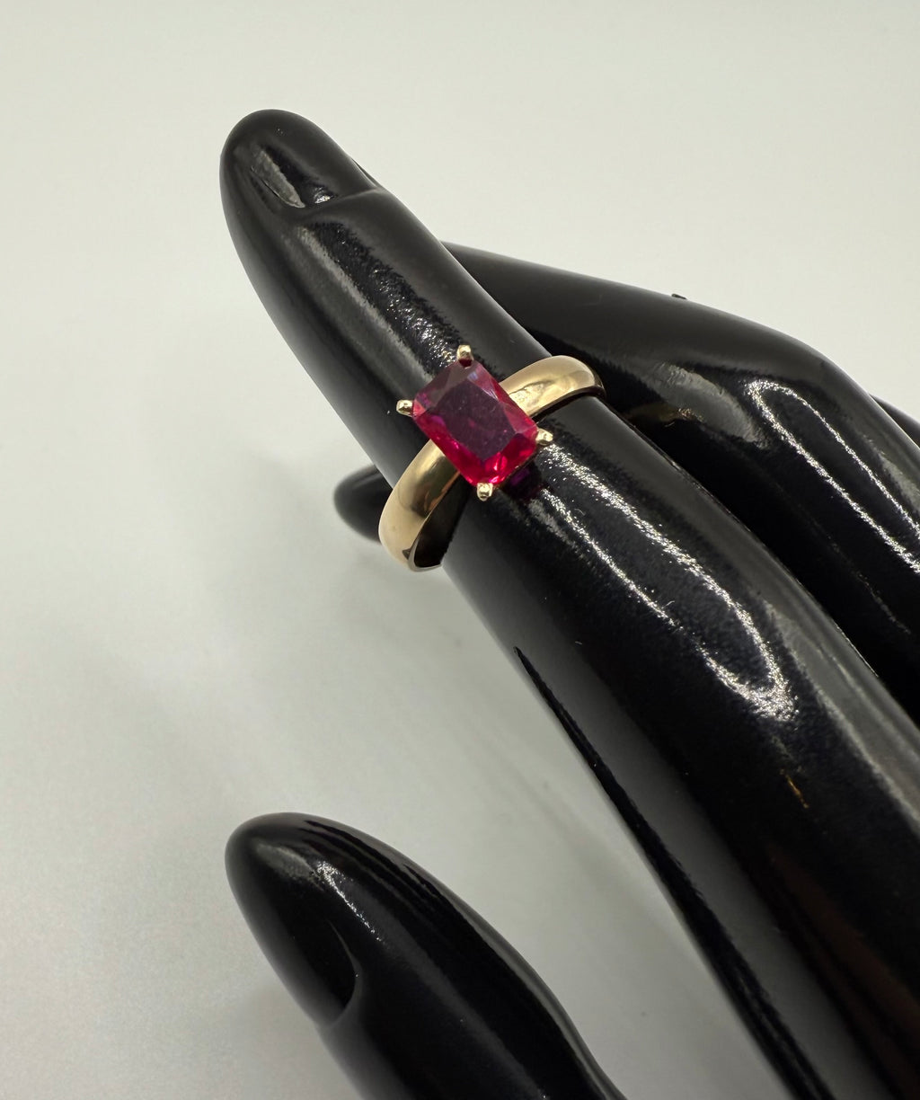 14k Yellow Gold Natural Ruby Ring