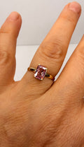 14k Yellow Gold Natural Pink Sapphire