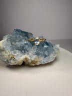 14k Yellow Gold Natural Aquamarine Ring
