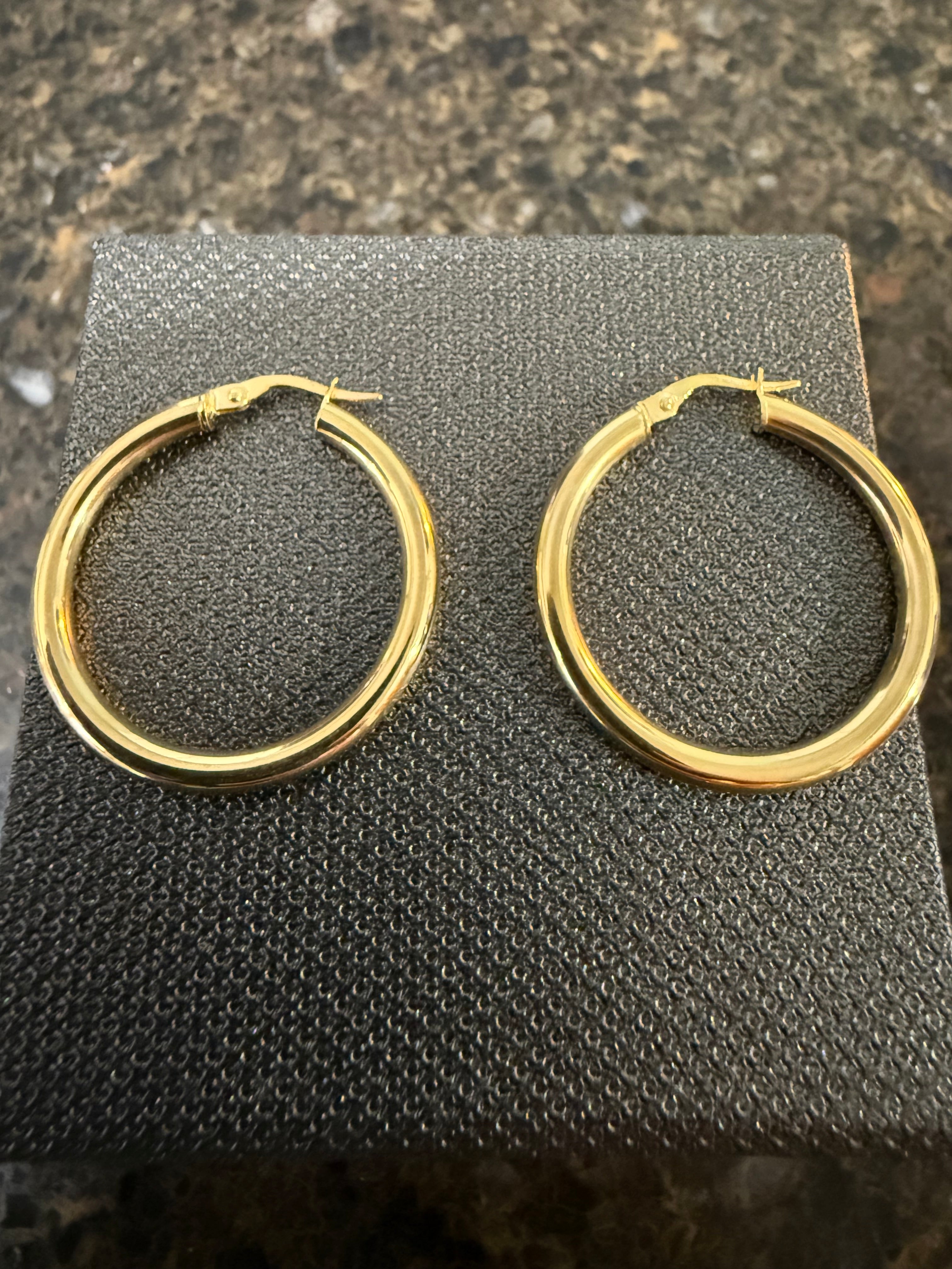14k Yellow Gold  Hoop Earrings