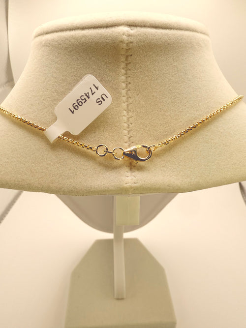 14k Solid Gold Diamond-Cut Round Box Chain (18 Inch, 4.2g)