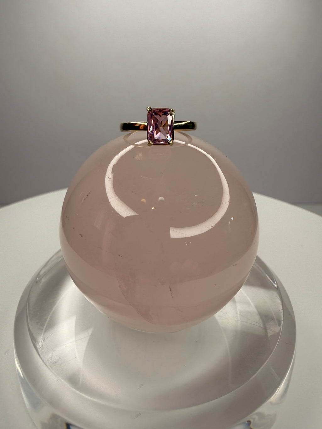 14k Yellow Gold Natural Pink Sapphire