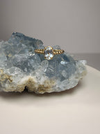 14k Yellow Gold Natural Aquamarine Ring