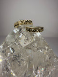 14k Yellow Gold .05 CTW Natural Diamond Open Shank Ring
