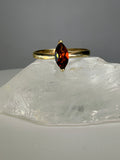 14k Yellow Gold Marquise Cut Natural Madeira Citrine Ring
