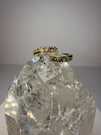 14k Yellow Gold .05 CTW Natural Diamond Open Shank Ring