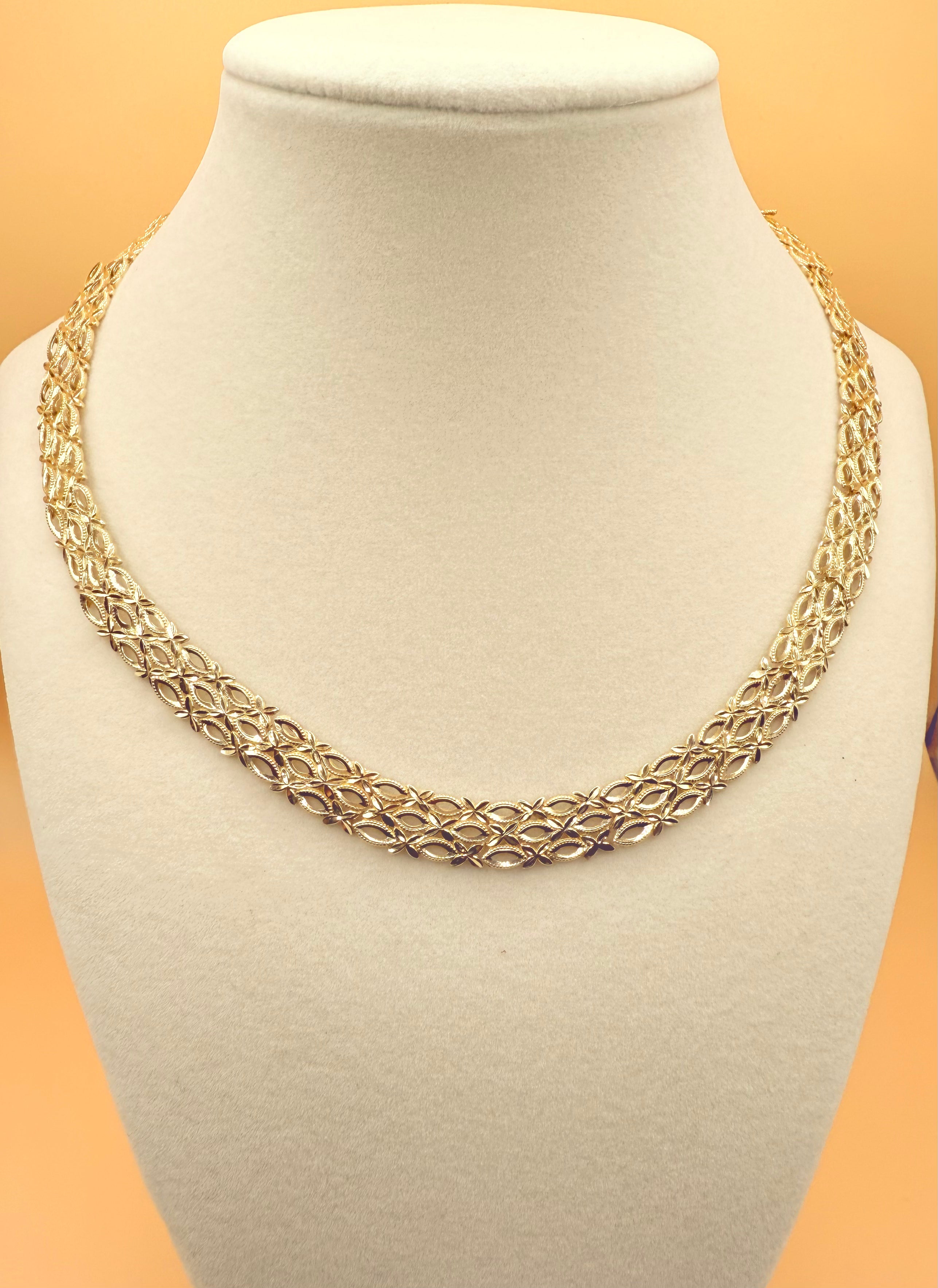 Solid Yellow Gold Necklace 14k
