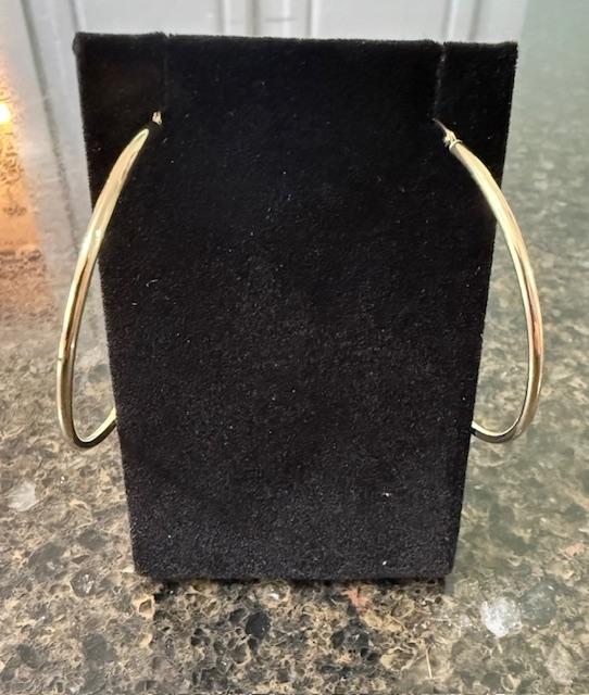 10k Large Gold Hoop Earrings