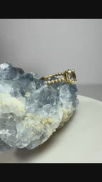 14k Yellow Gold Natural Aquamarine Ring