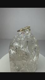 14k Yellow Gold .05 CTW Natural Diamond Open Shank Ring