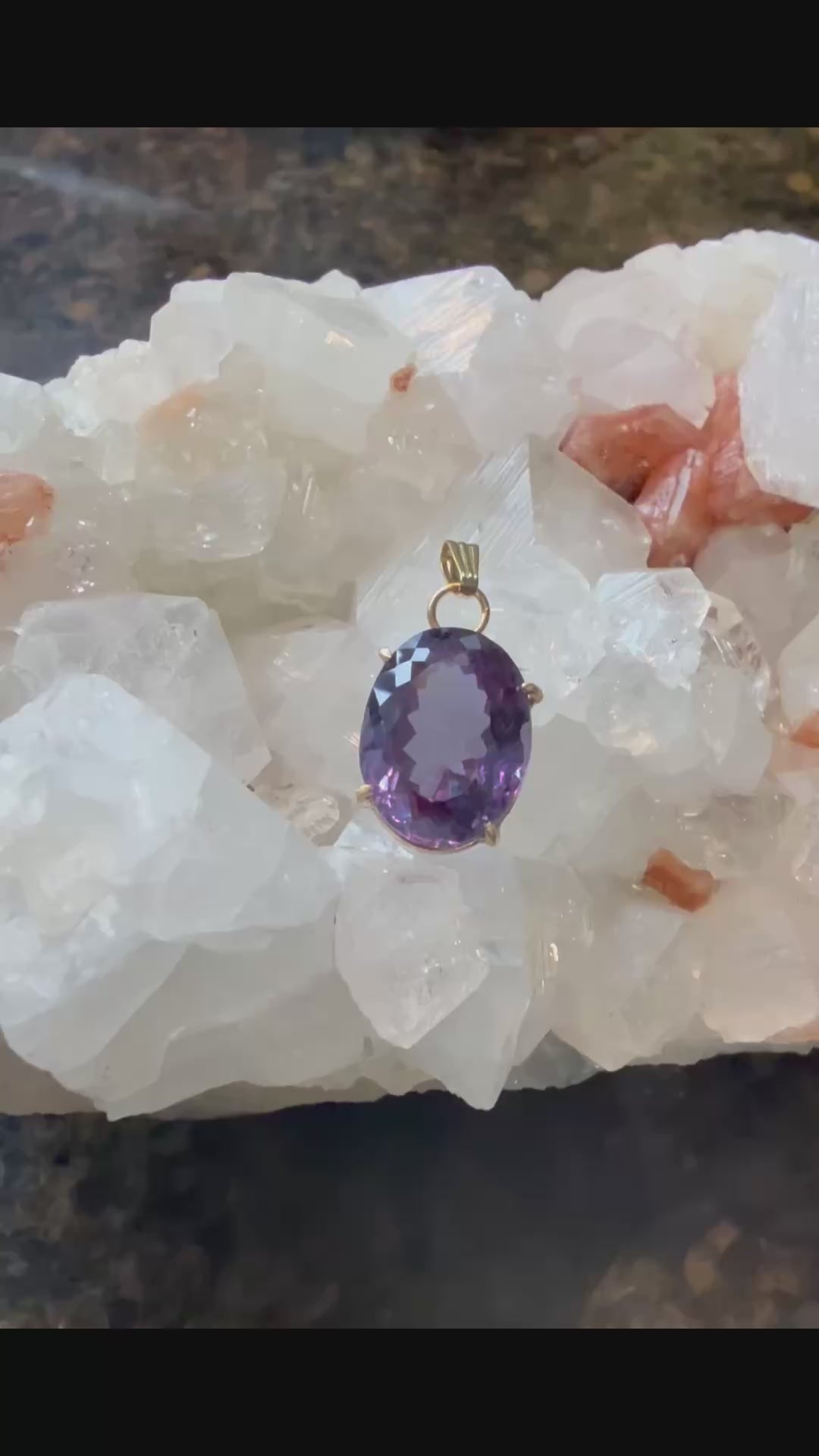 Alexandrite Pendant 14k Yellow Gold